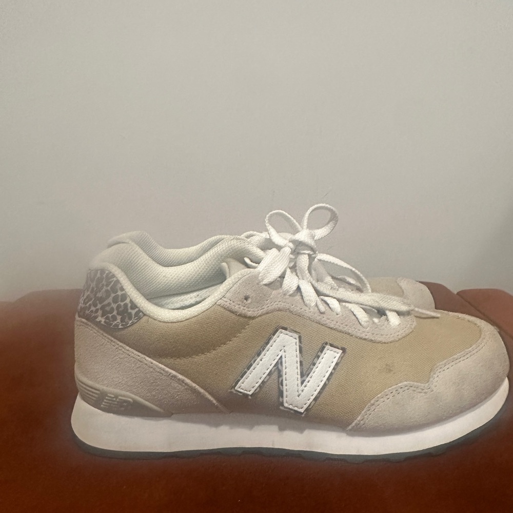 New Balance 515 Beige Leopard Print Classic Sneakers animal print - Picture 3 of 10